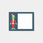 UFO Ho Vader Kerst Buitenaards Post-it® Notes (Voorkant)
