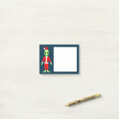 UFO Ho Vader Kerst Buitenaards Post-it® Notes (Op bureau)