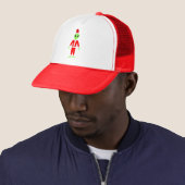 UFO Ho Vader Kerst Buitenaards Trucker Pet (In situ)