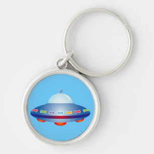 UFO hondenbotruimteschip Sleutelhanger