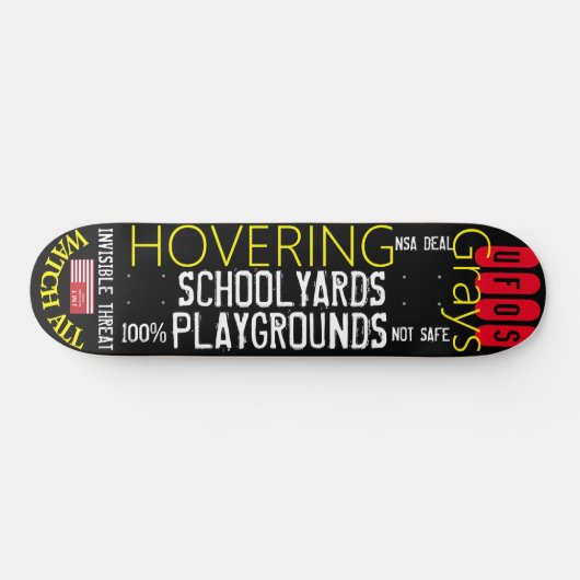 UFO HOVERING GRAYS Skateboard (Horizontaal)