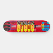 UFO HUMAN FOOD 7 3/4" Skateboard Deck (Horizontaal)