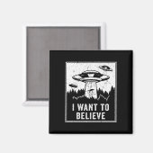 UFO Hunter Ik wil Retro P geloven Magneet (Voorkant / Achterkant)
