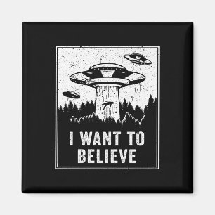 UFO Hunter Ik wil Retro P geloven Magneet