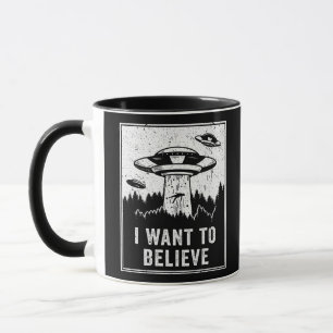 UFO Hunter Ik wil Retro P geloven Mok