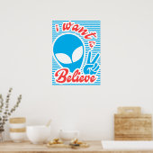 UFO, ik wil geloven, Alien Poster (Keuken)