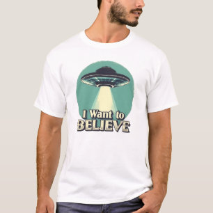 UFO Ik Wil Geloven (Gecorrigeerde Spelling) T-shirt
