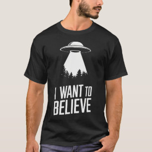 Ufo Ik Wil Geloven Ontwerp T-shirt