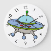 UFO-illustratie Grote Klok (Voorkant)