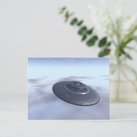 UFO in Briefkaart (Staand voorkant)