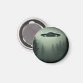 UFO in de mist Magneet (Voorkant / Achterkant)