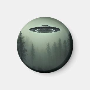 UFO in de mist Magneet