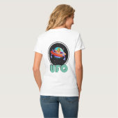 UFO in de ruimte T-shirt (Achterkant volledig)