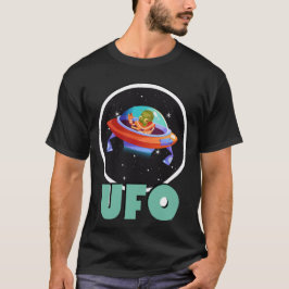UFO in de ruimte T-shirt