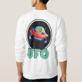 UFO in de ruimte Trui (Achterkant)