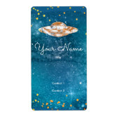 UFO in het kunstmelkwegstelsel Etiket (Voorkant)