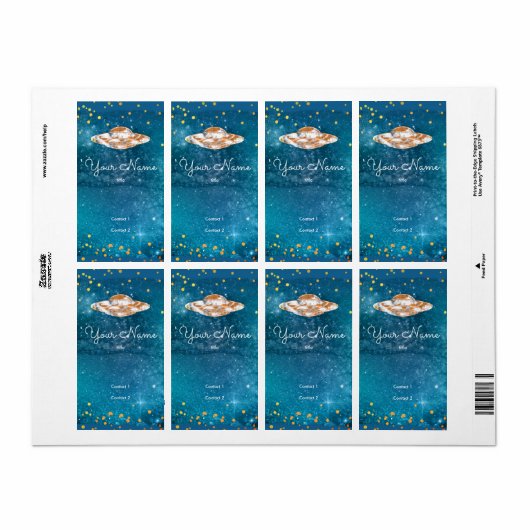 UFO in het kunstmelkwegstelsel Etiket (Full Sheet)