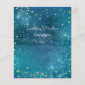 UFO in het kunstmelkwegstelsel Flyer (Achterkant)