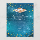 UFO in het kunstmelkwegstelsel Flyer (Voorkant)