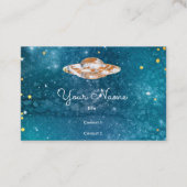 UFO in het kunstmelkwegstelsel Visitekaartje (Voorkant)