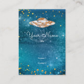 UFO in het kunstmelkwegstelsel Visitekaartje (Voorkant)