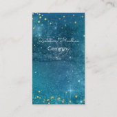 UFO in het kunstmelkwegstelsel Visitekaartje (Achterkant)