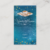 UFO in het kunstmelkwegstelsel Visitekaartje (Voorkant)