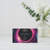 UFO in het zwarte gat Visitekaartje (Staand voorkant)