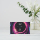 UFO in het zwarte gat Visitekaartje (Staand voorkant)