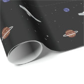 UFO in ruimtevoorbeeld Cadeaupapier (Rol Hoek)