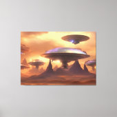 UFO-indringercanvas afdrukken (Voorkant)
