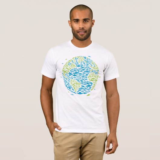 UFO-invasie in de wereld, ambachten, vreemdeling T-shirt (Voorkant volledig)