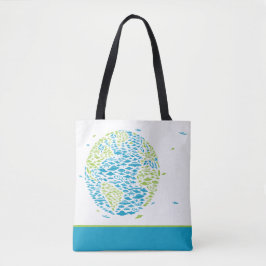 UFO-invasie in de wereld, buitenaardse wezens, rui Tote Bag