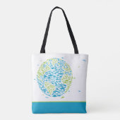 UFO-invasie in de wereld, buitenaardse wezens, rui Tote Bag (Achterkant)