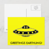 UFO-INVASION! BRIEFKAART (Voorkant / Achterkant)