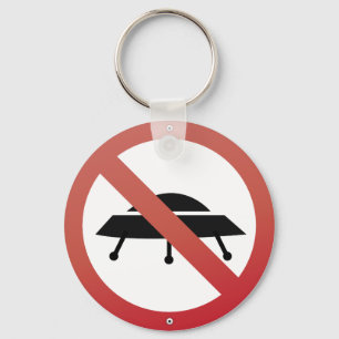 UFO is geen parkeren! Alien Spaceship Humor Sleutelhanger