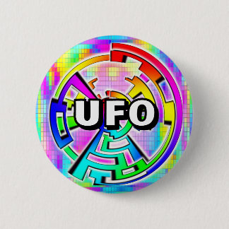 UFO (je kan de woorden aanpassen) Ronde Button 5,7 Cm