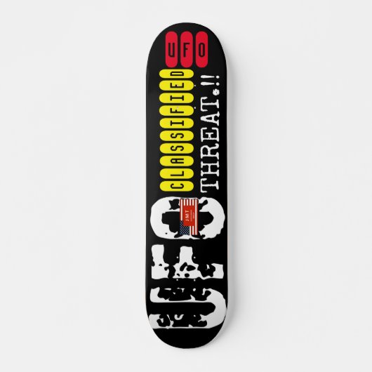 UFO JMT SKATEBOARD Skateboard, 7¾" Deck (Voorkant)