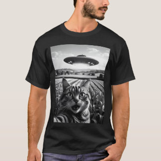 Ufo kat Katten UitThisWorld Sie jongen T-shirt