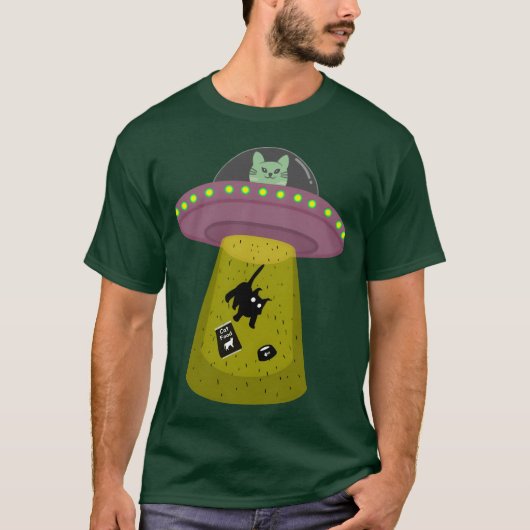 UFO-kattenfamilie T-shirt (Voorkant)