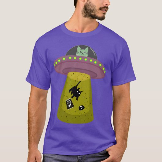 UFO-kattenfamilie T-shirt (Voorkant)