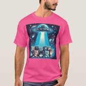 UFO-katteninvasie T-shirt (Voorkant)