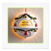  UFO Kerst Ornament Wall Art Foto Afdruk (Voorkant)