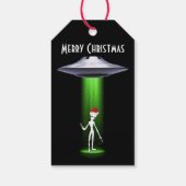 UFO Kerstmis 🛸 Grappige Alien Cadeaulabel (Achterkant)