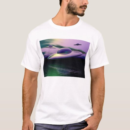 UFO klassiek T-shirt (Voorkant)