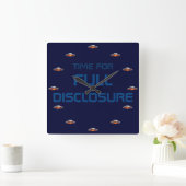 UFO-klok voor volledige openbaarmaking Vierkante Klok (Huis)