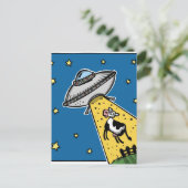 UFO-KOE ONTVOERING Briefkaart (Staand voorkant)