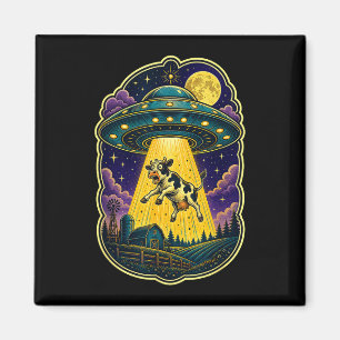 Ufo koe ontvoering grappige alien boerderij magneet