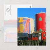 UFO-kunst Briefkaart (Voorkant / Achterkant)