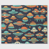 UFO kunst Cadeaupapier (Vlak)